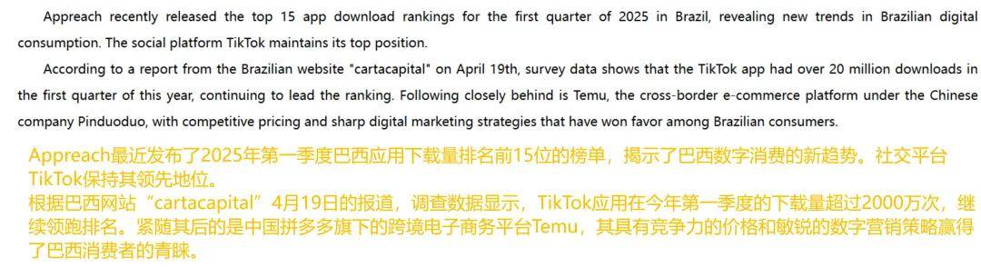 超越Temu，TikTok巴西下载量登顶，欲计划进军巴西！