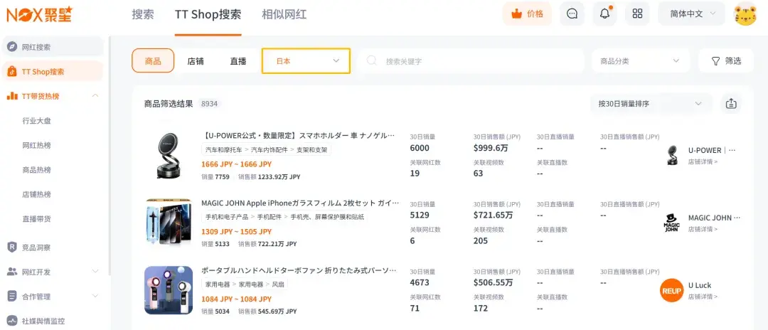 Nox聚星解锁日本TikTok Shop数据，万亿蓝海抢占先机！