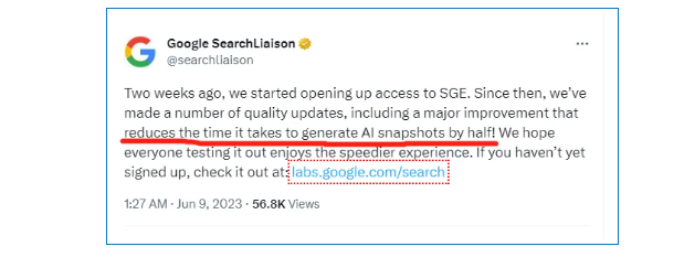 关于Google SGE的一些感想