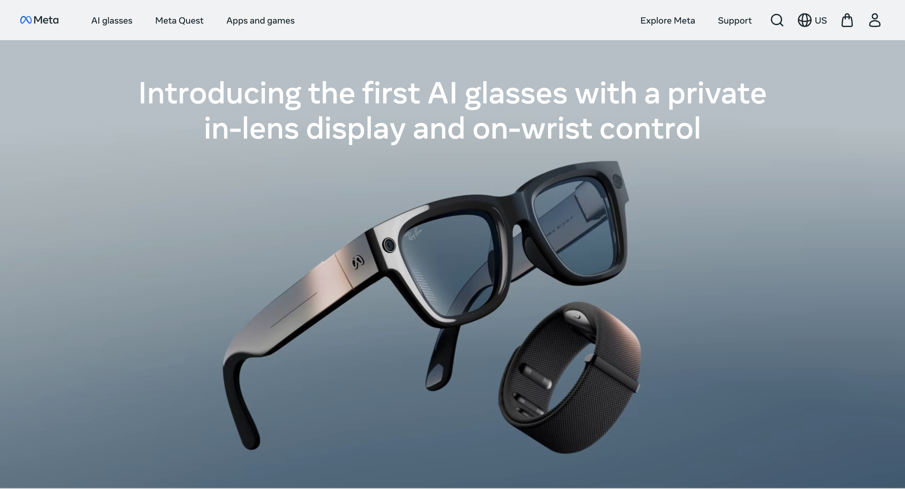 Meta发布三款智能眼镜，支持多种交互方式