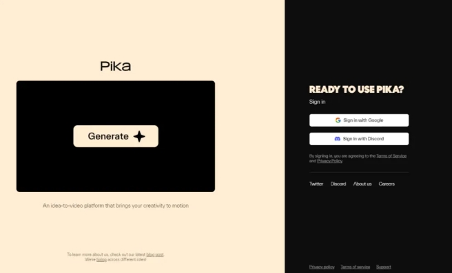 Pika文生模型实现一键生成3秒视频