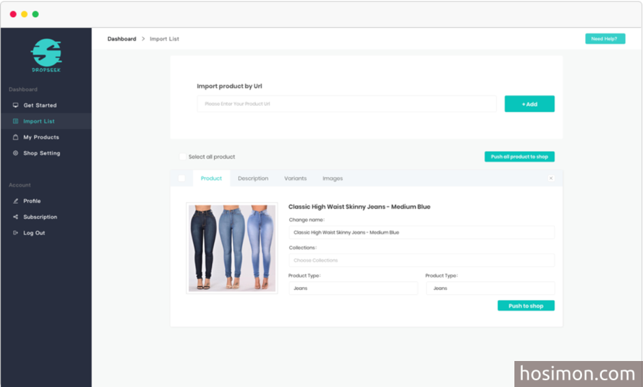 Dropseek - 可以将亚马逊产品直接导入到Shopify店铺的产品导入工具
