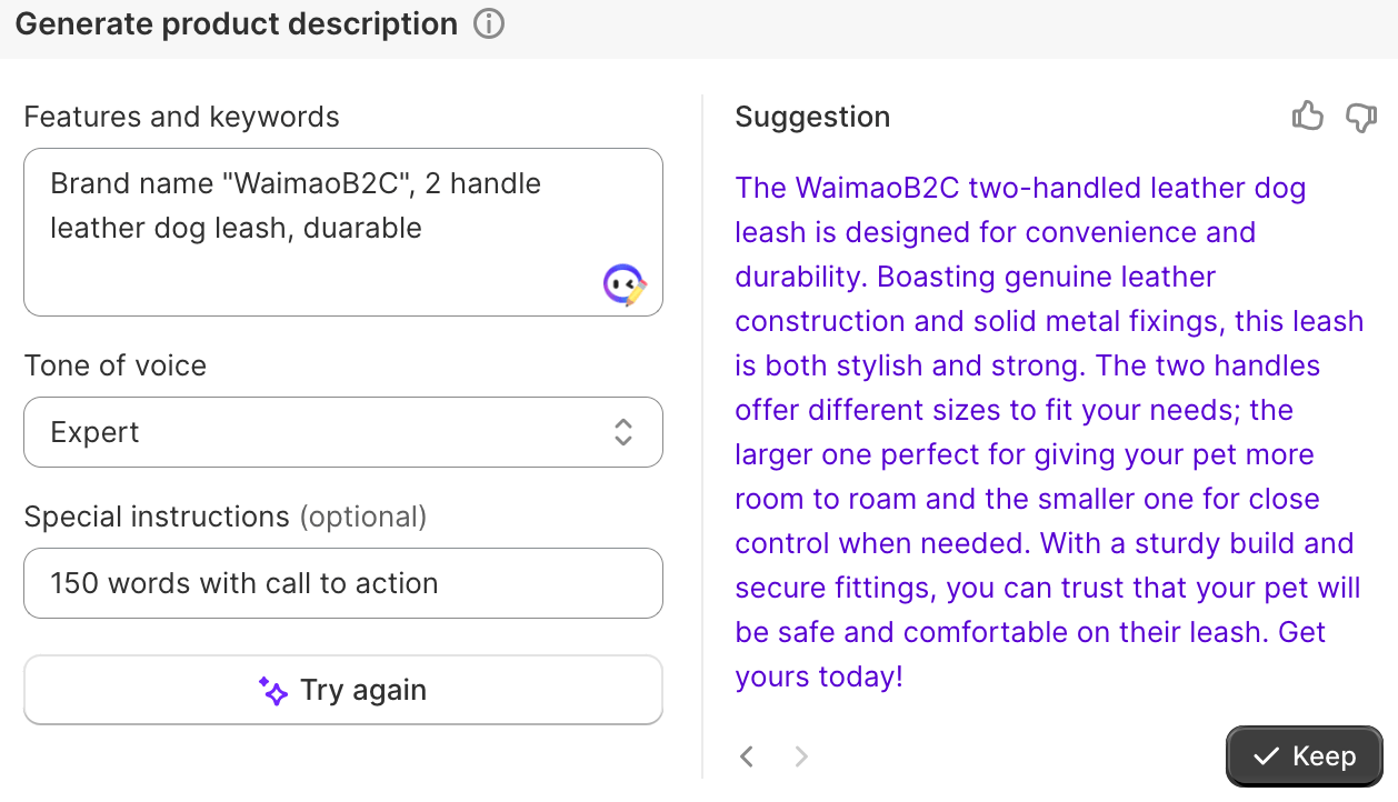 图片[3]-Shopify Magic - Shopify 独立站版的 ChatGPT |  | WaimaoB2C- | WaimaoB2C