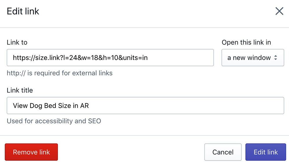 图片[7]-Shopify Size Link通过AR让客户更直观了解产品尺寸 |  | WaimaoB2C- | WaimaoB2C