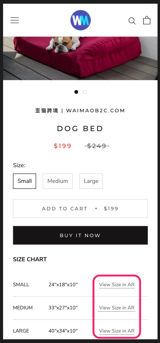 图片[8]-Shopify Size Link通过AR让客户更直观了解产品尺寸 |  | WaimaoB2C- | WaimaoB2C